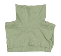 Zelenkavá žebrovaná vsadka s rolákem H&M