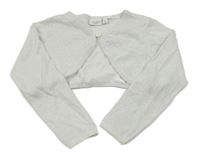 Svetlosivé trblietavé svetrové bolerko Name it