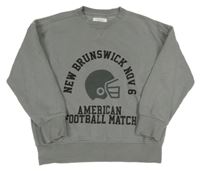 Sivá mikina s helmou a nápisom Zara