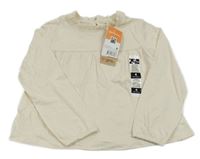 Nové - Béžové triko s volánem In Extenso