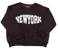 Lilková mikina s nápisom Zara