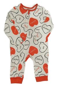 Smetanový overal se srdíčky F&F