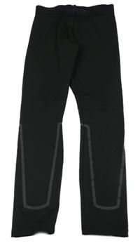 Čierne spodné funkčné nohavice Kipsta