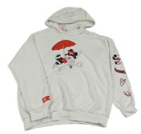 Nové - Bílá mikina s Mickeym a kapucí Adidas