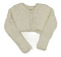 Smotanové chlpaté svetrové bolerko H&M