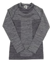 Tmavomodré melírované spodní funkční triko Crane