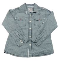 Tmavomodro-modrá pruhovaná košeľa Cherokee