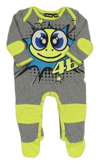 Šedý melírovaný overal s potiskem - Valentino Rossi