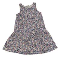 Farebné kvetované bavlnené šaty H&M