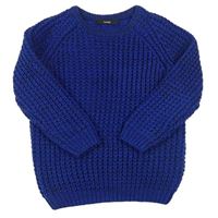 Modrý pletený sveter George