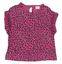 Ružové leopardí tričko Next