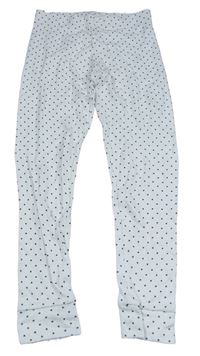 Bielo-čierne pyžamové nohavice s hviezdičkami Next