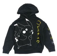 Černá mikina s Pikachu a kapucí M&S