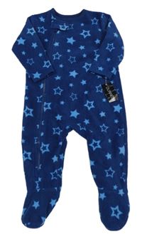 Nové - tmavomodrý fleecový overal s hvězdami Dunnes