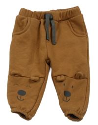 Hnědé tepláky s medvědy Ergee