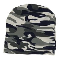 Bielo-sivo-tmavomodrá army čapica