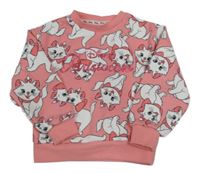 Růžová mikina s kočkami Disney