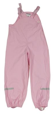 Světlerůžové nepromokavé laclové kalhoty 