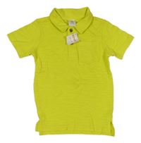 Nové - neónově žlté polo tričko gymboree