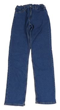Tmavomodré slim fit rifle H&M