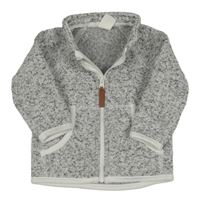 Sivá melírovaná pletená thermo prepínaci mikina H&M