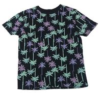 Čierne tričko s palmami zn. Primark