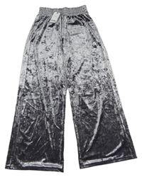 Nové - Šedé sametové tepláky Next