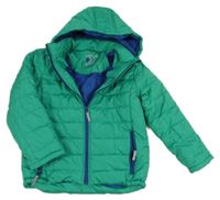Zelená šušťáková zimná bunda s kapucňou Y.F.K.