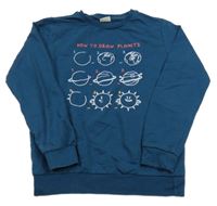 Petrolejová mikina s planetami LC Waikiki