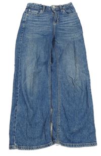 Modré široké rifle se srdíčky C&A