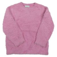 Růžový chlupatý svetr Matalan