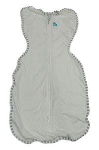 Bílo-šedý spací pytel 