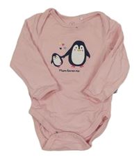 Růžové body s tučňáky Liegelind