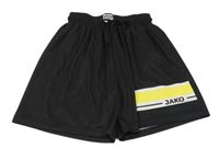 Čierno-žlté športové kraťasy s logom Jako