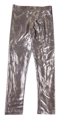 Bronzové lesklé legíny H&M