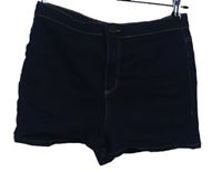 Dámské tmavomodré elastické riflové kraťasy Denim 
