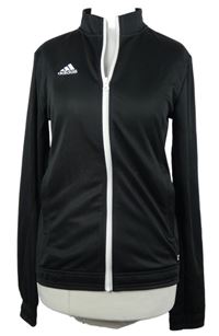 Dámská černá sportovní propínací mikina s logem Adidas 