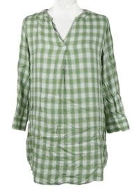 Dámska zeleno-biela kockovaná blúzková á tunika zn. F&F