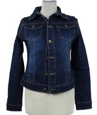 Dámská tmavomodrá riflová bunda 