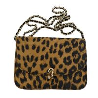 Nové - Dámská béžovo-černá vzorovaná kabelka s řetízkovým popruhem Accesorize 