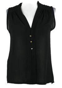 Dámska čierna šifónová blúzka Madonna