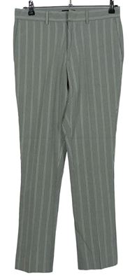 Pánske sivé prúžkované nohavice New Look vel. 30R