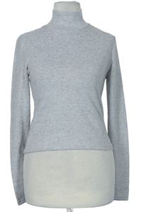 Dámske sivé úpletové tričko s rolákom Zara
