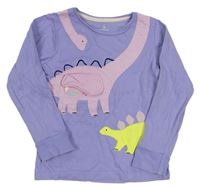 Modré tričko s dinosaurami Mothercare