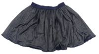 Tmavomodro-měděná sukňa Pocopiano