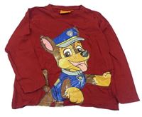 Vínové tričko s Paw Patrol Nickelodeon