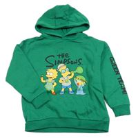 Zelená mikina s The Simpsons a kapucňou Primark