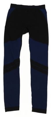 Čierno-modré spodné funkčné nohavice Crivit