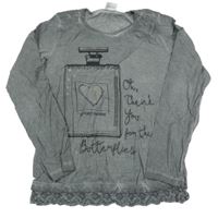 Sivé tričko s parfémem Yigga