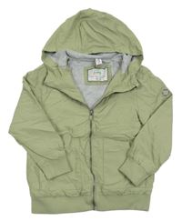 Khaki jarní bunda s kapucí Topolino